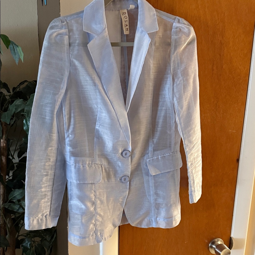 Dolan Light Blue Organza Women's Jacket
